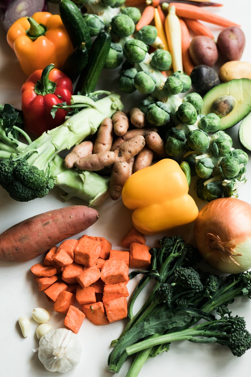 Fresh vegetables for the heart-healthy DASH diet
